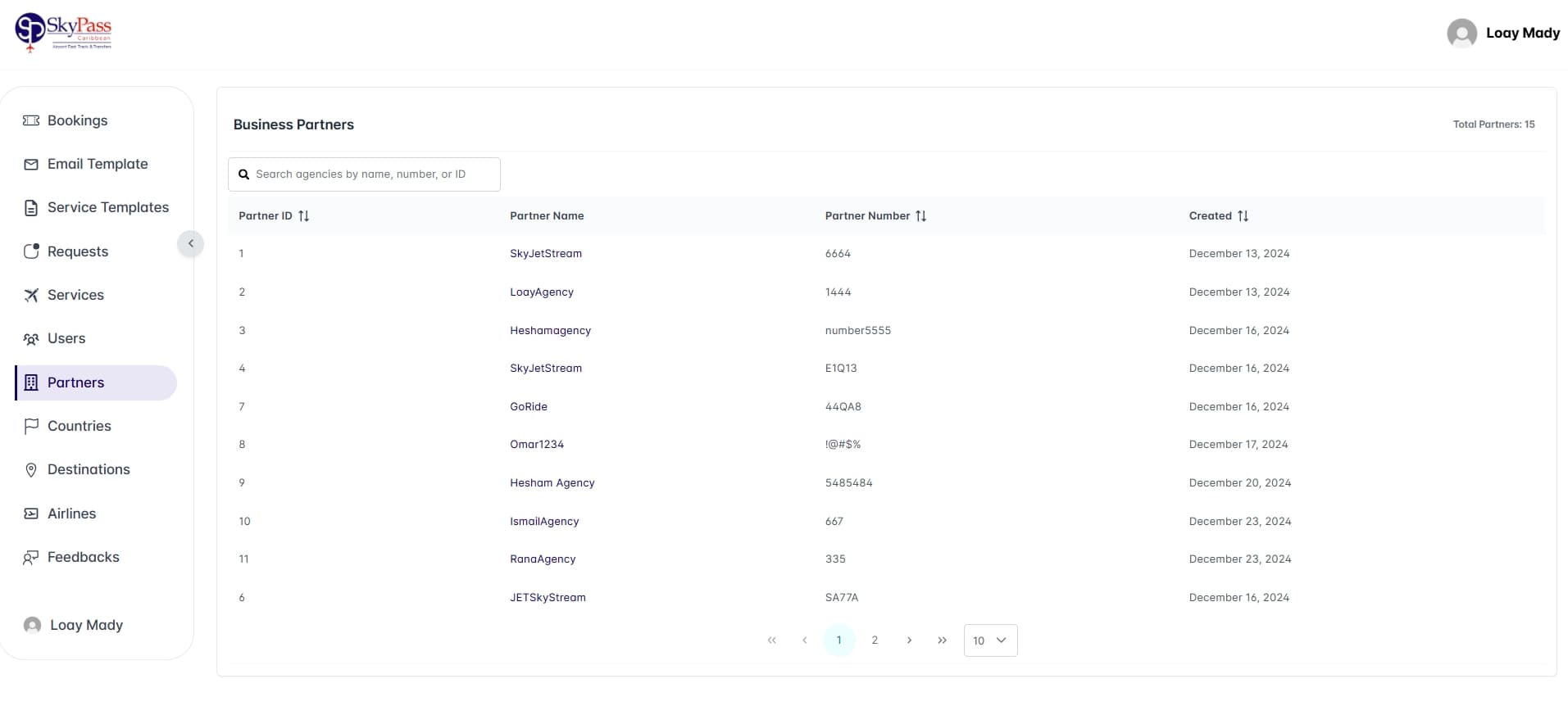 Business Partners Management